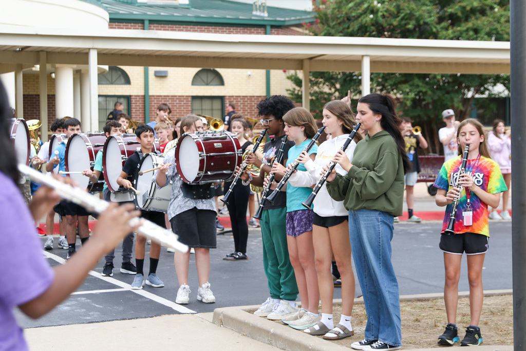 JMS band welcoming Mayor Nichols