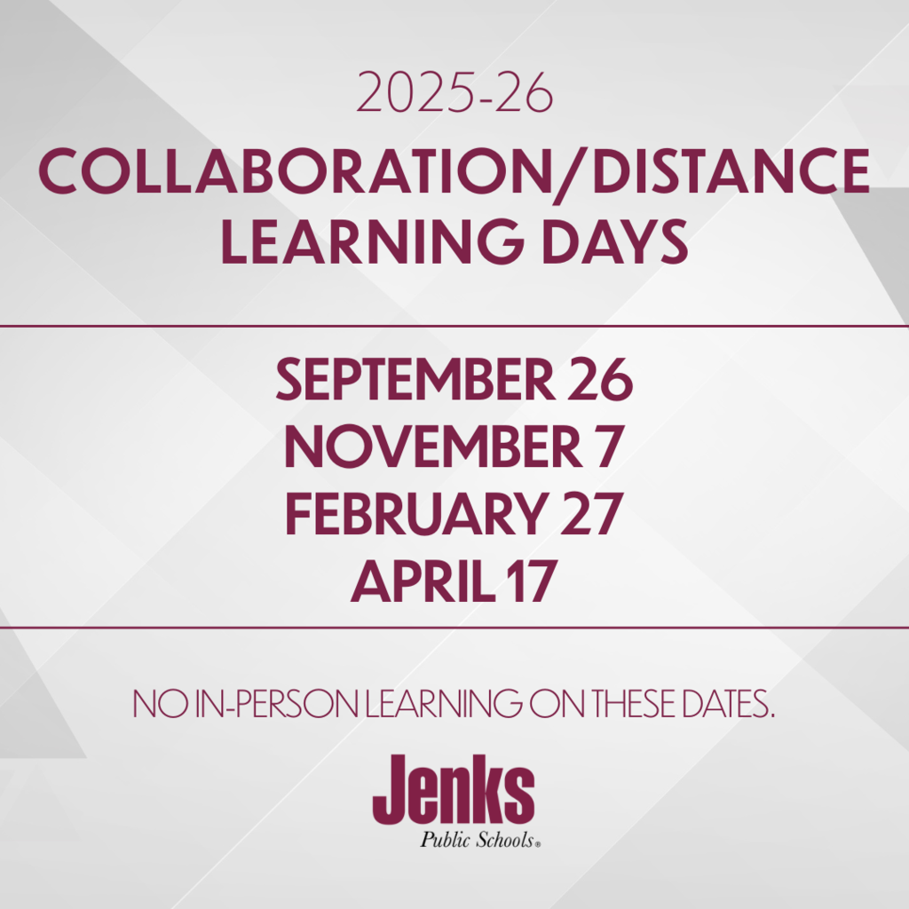 2025-26 Collaboration/Distance Learning Days: September 26, November 7, February 27, April 17
