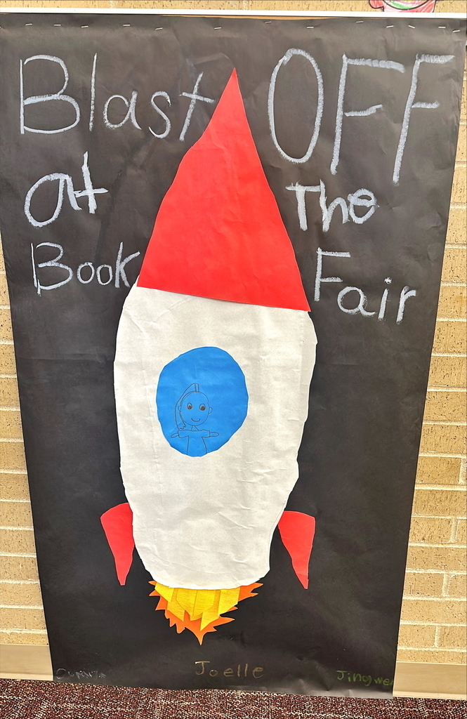 student created book fair poster