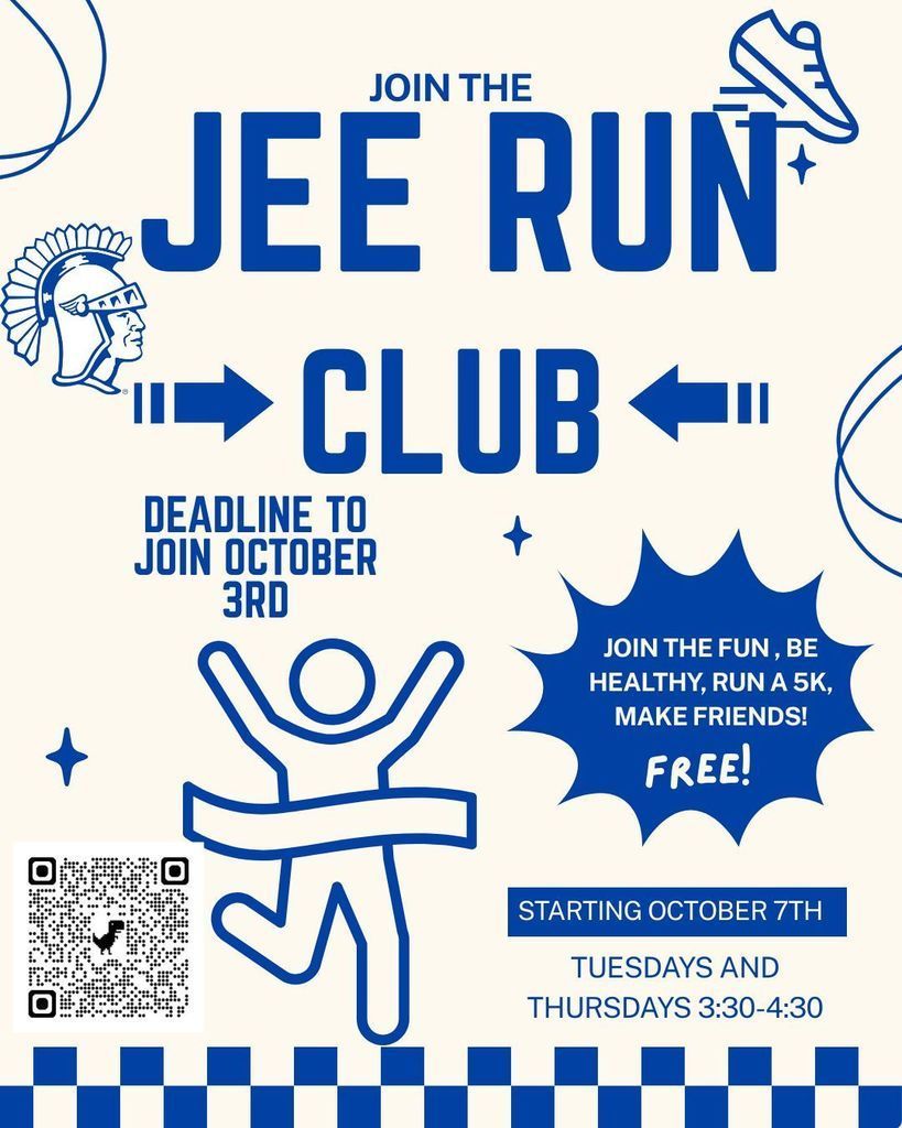 3rd and 4th grade run club flyer