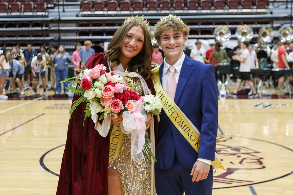 Homecoming queen addy gaylor and king Colby Niles