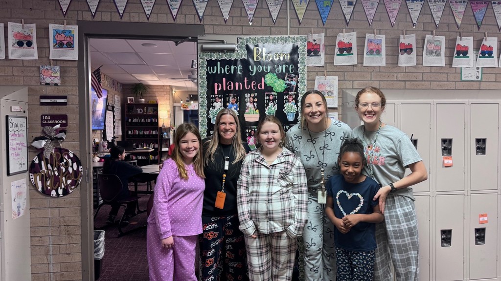 pj day students with teachers