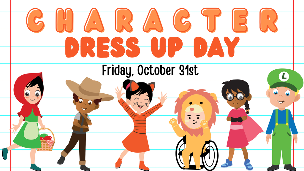 flyer to dress like a book character