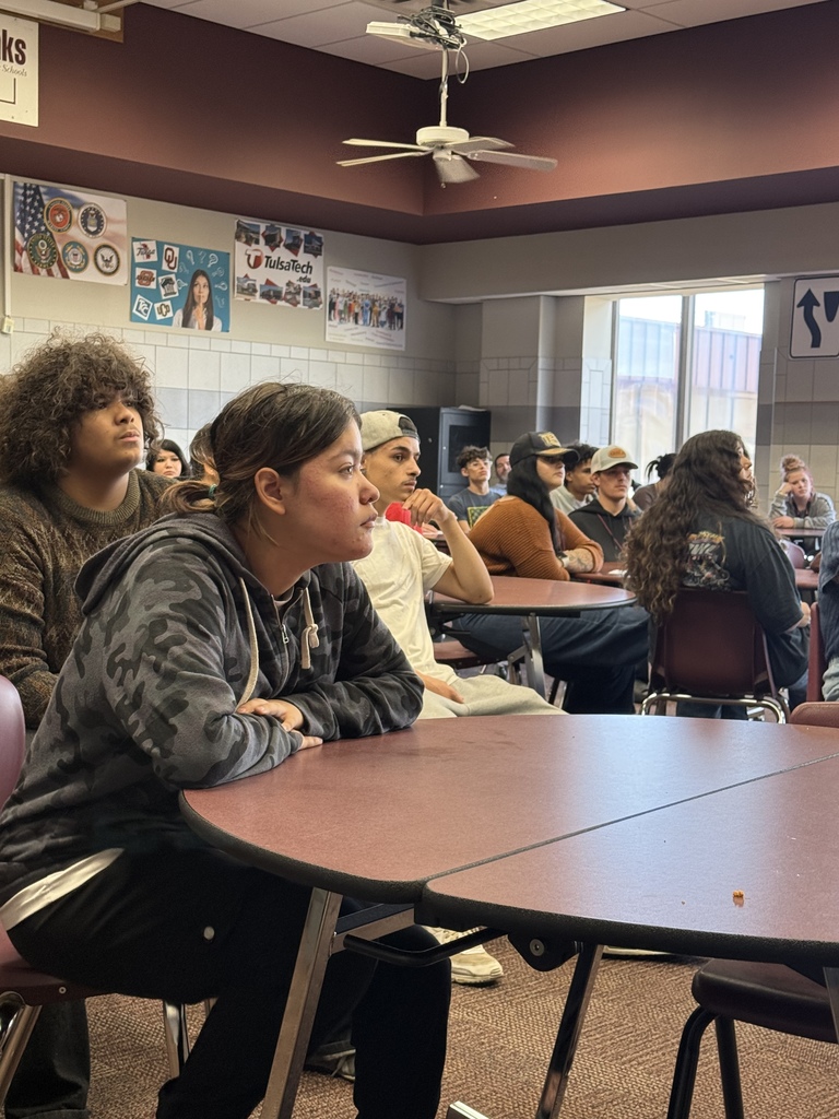 Students watching presentation