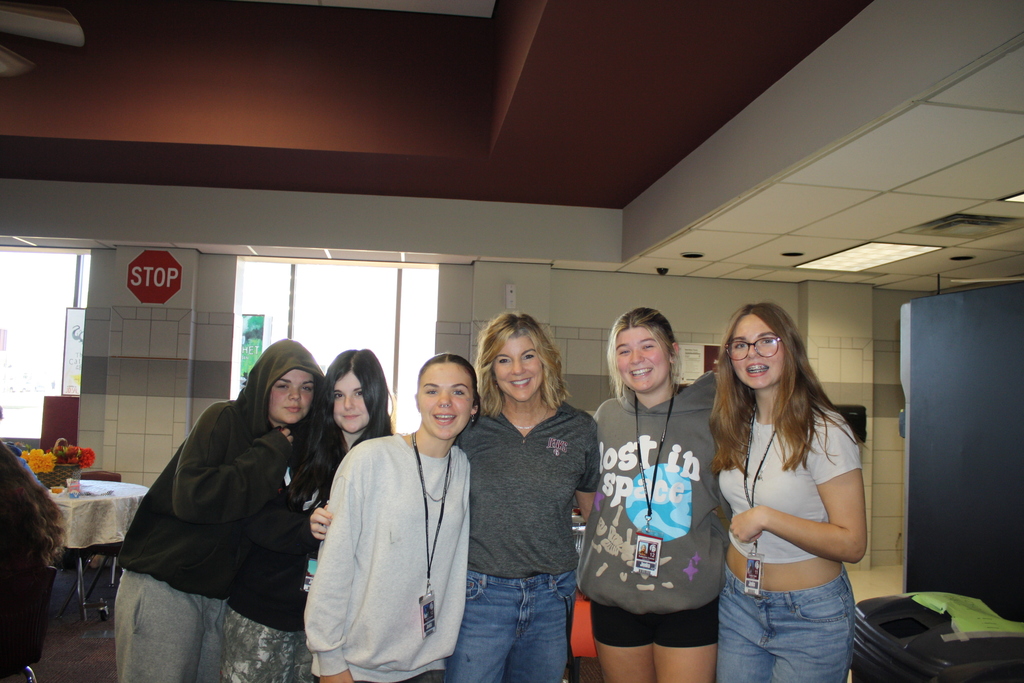 a group of students with Ms. Hardy