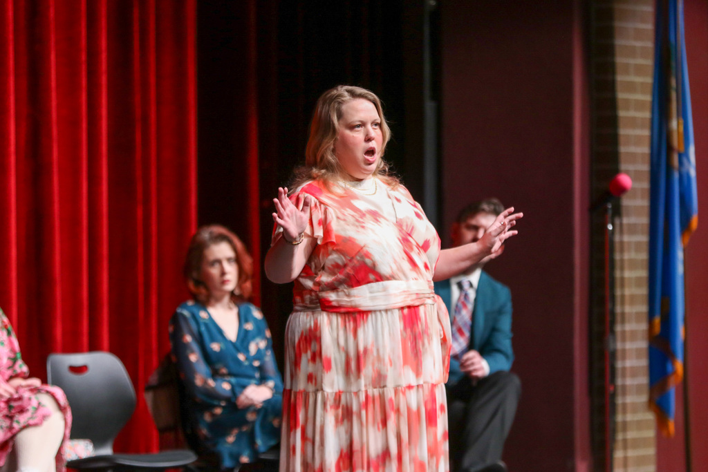 woman singing a song