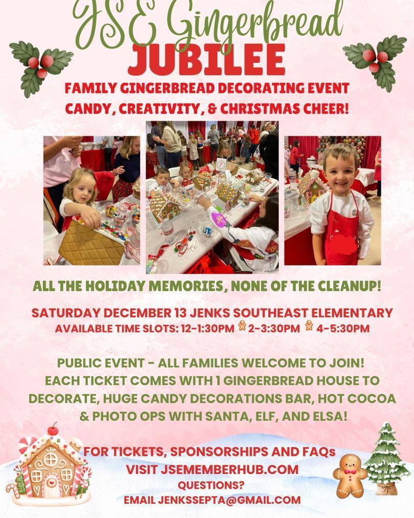 JSE Gingerbread Jubilee, Sat. December 13