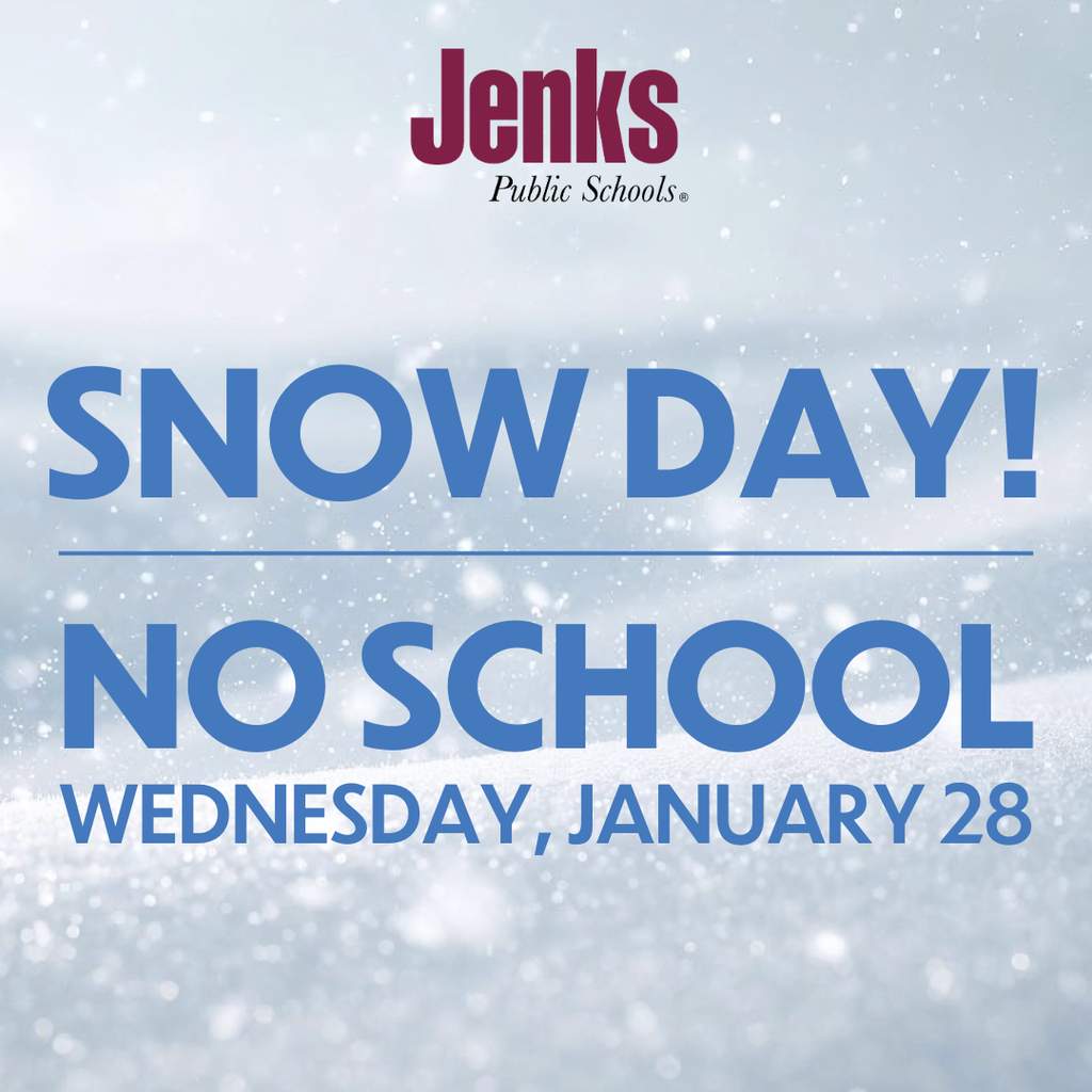 snow day graphic no school Wednesday january 28