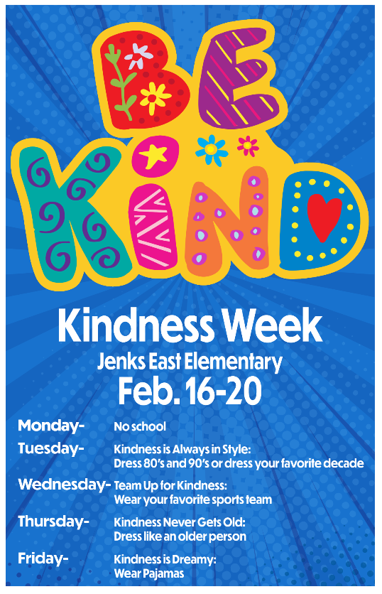 poster to show kindness week days 