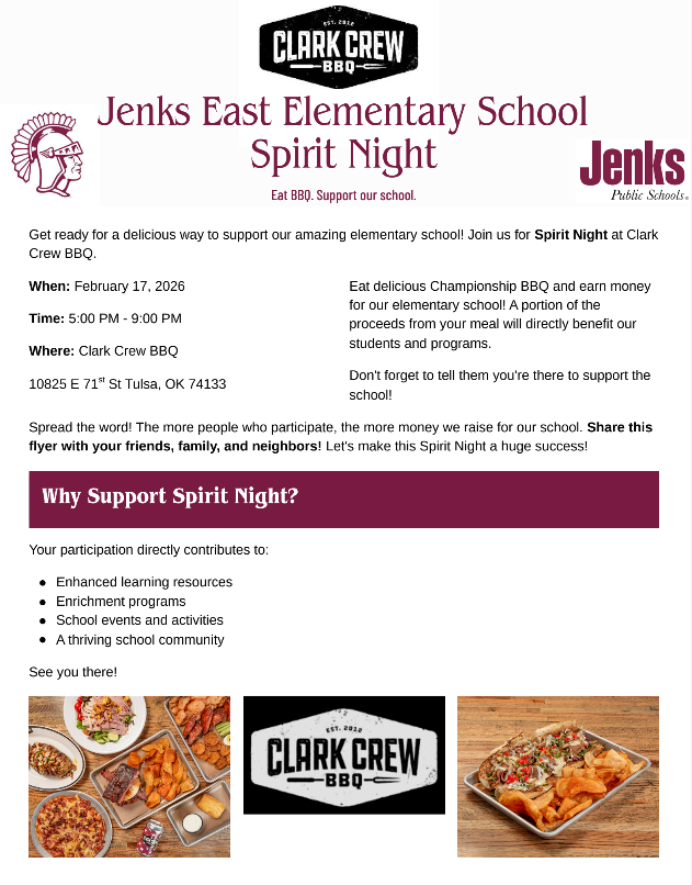 BBQ flyer fundraiser