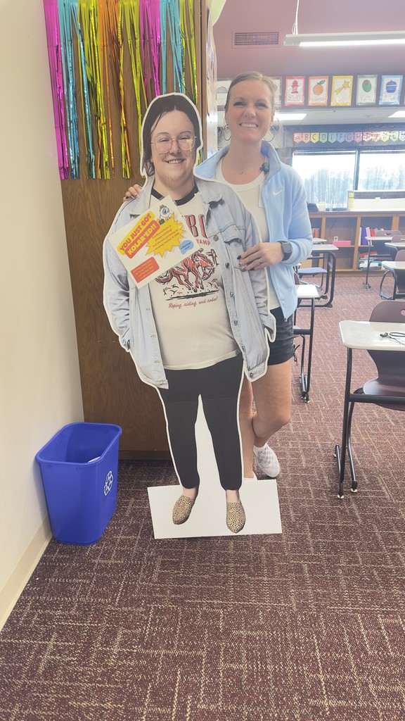 cardboard cut out of Ms Kolar