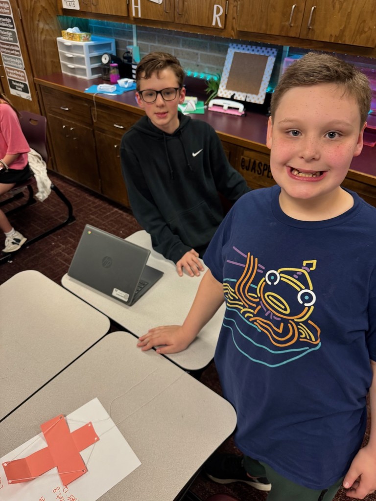 students from Kelley and Rickleman math classes collaborated on an assignment