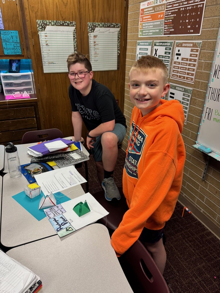students from Kelley and Rickleman math classes collaborated on an assignment