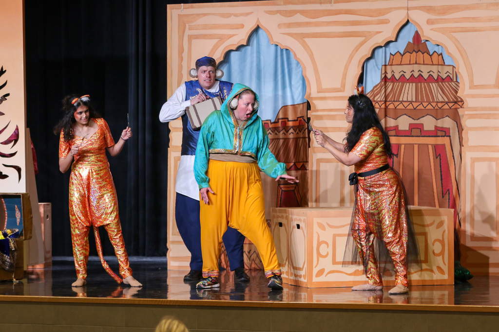 Tulsa Opera performers performing  Monkey & Francine in the City of Tigers
