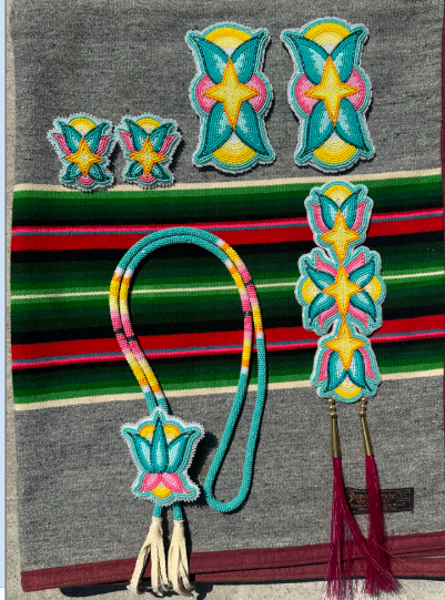 Jada's artwork of beautiful Native American beadwork. 