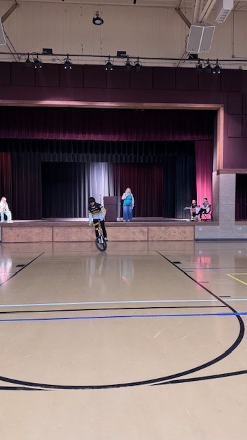 BMX rider performing a bike trick