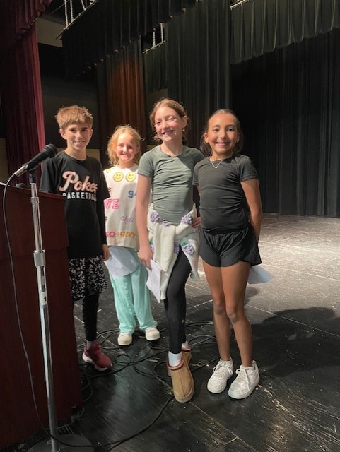 6th grade student announcers