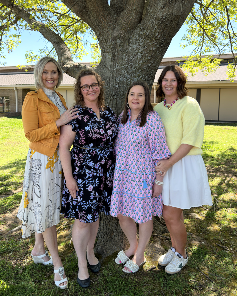 West Elementary Assistant Principals: Carla Pugh, Courtney Pruner, Tiffany McAdams, and Ashley Rubey.