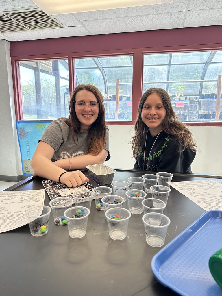 2 students doing science lab