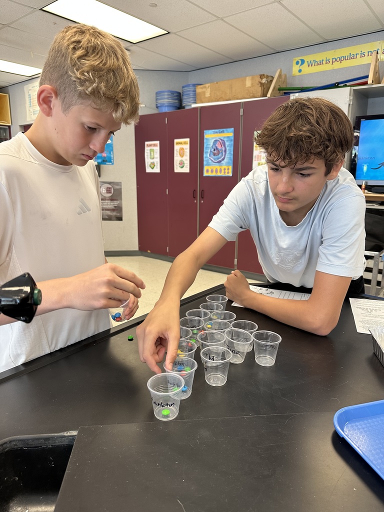 2 students doing science lab