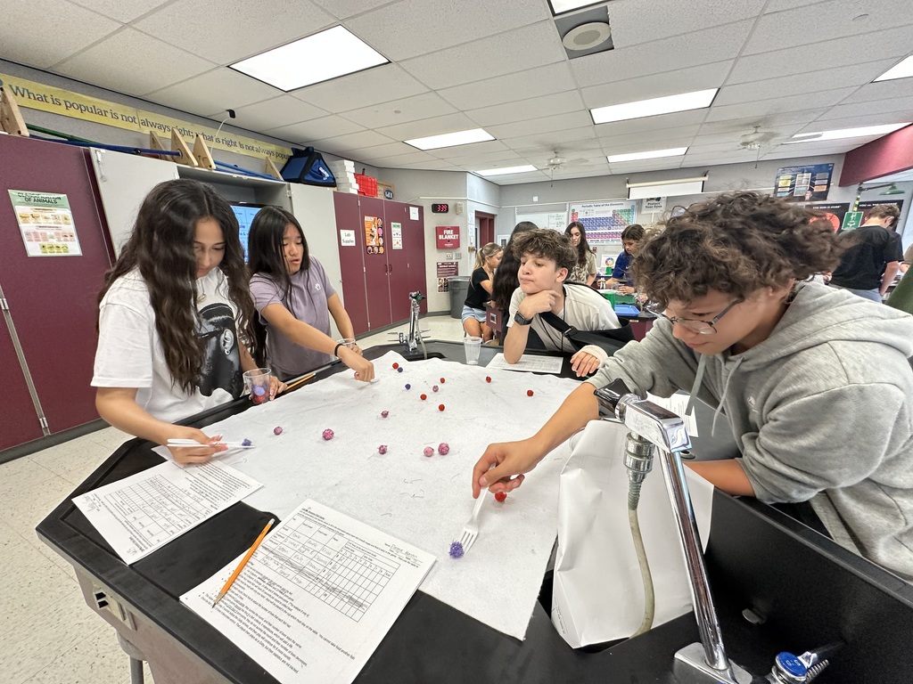students doing science lab