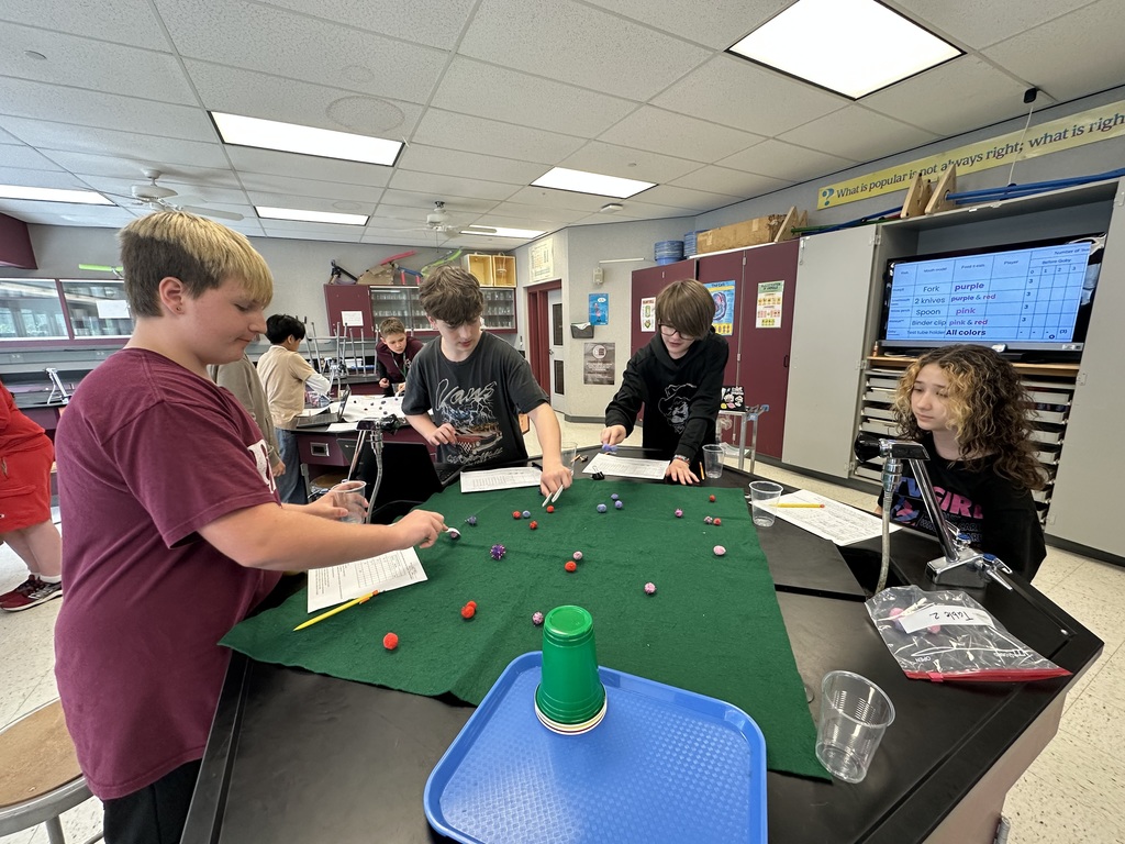 students doing science lab