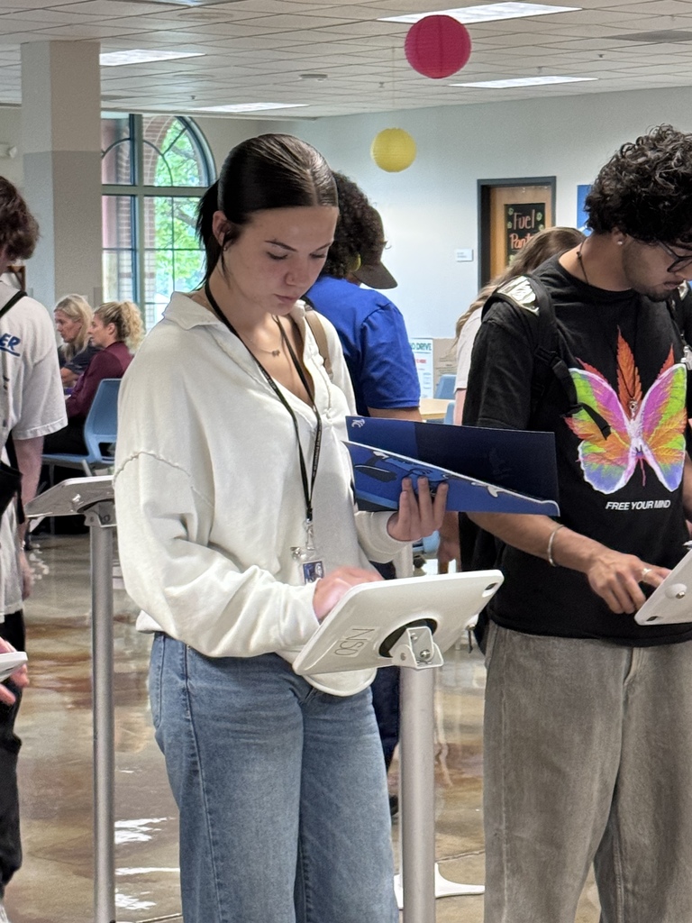 a student using a tablet 
