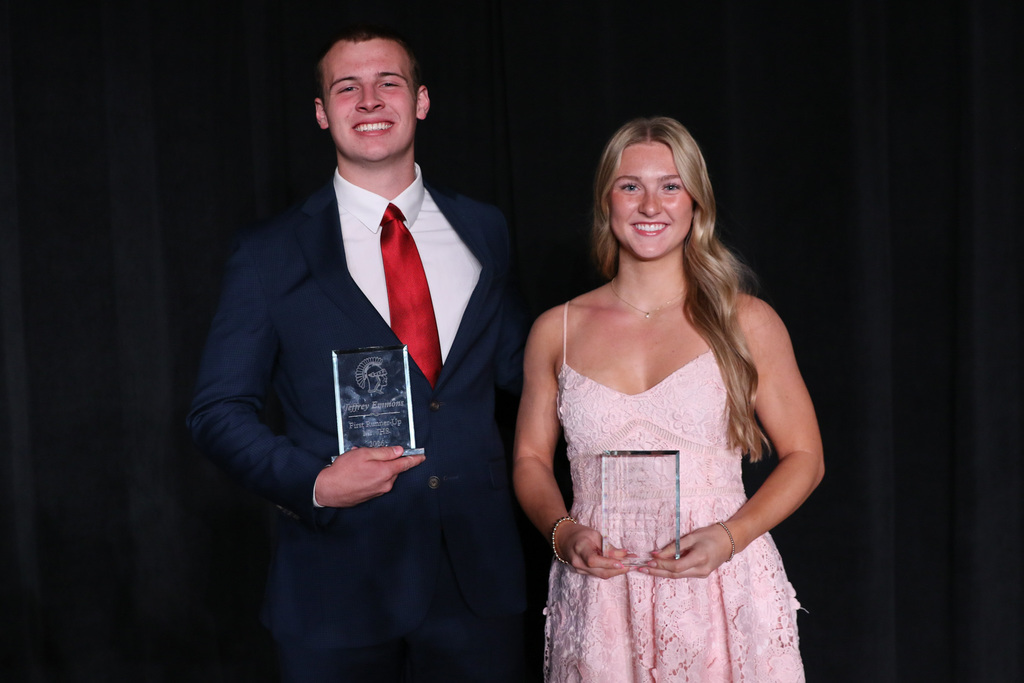 2026 Mr & Miss JHS runners-up: Jeffrey Emmons and Riley Sharp