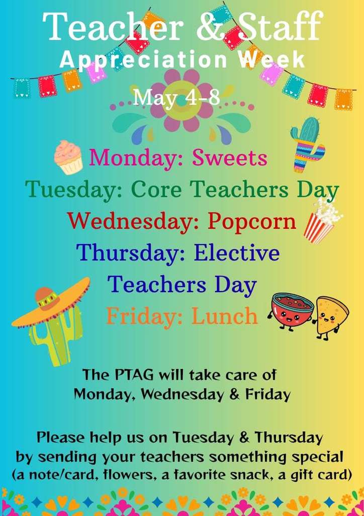 PTAG Teacher appreciation flier