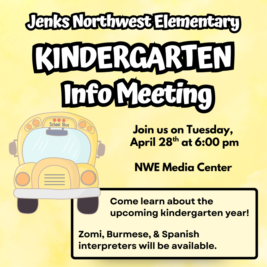 Pre-K Infor Meeting.  Join us on Tuesday, April 28th at 6:00 PM, 3rd Floor Music Room.  Come and learn about Kindergarten Year.