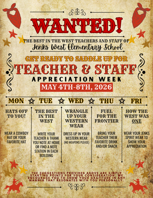 Teacher & Staff Appreciation Week! 