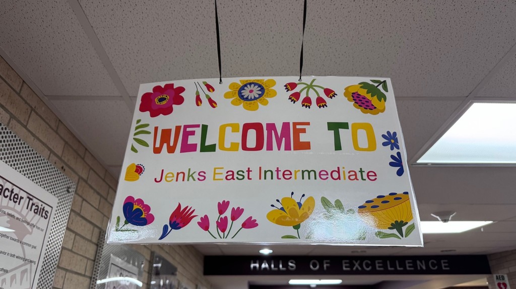 sign welcoming people to JEI