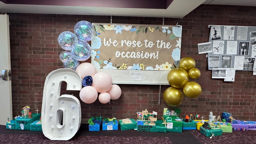 6th grade display to show student work
