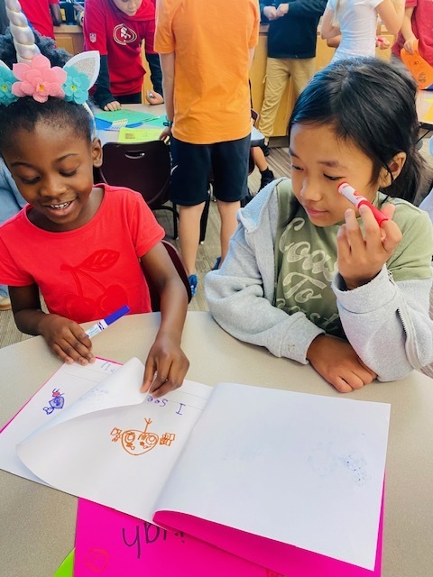 Ms. Auld and Ms. Fulkerson's class sharing their writing!