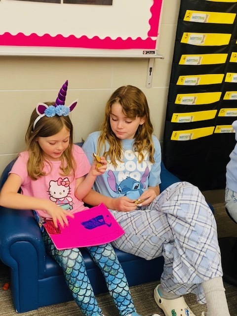 Ms. Auld and Ms. Fulkerson's class sharing their writing!