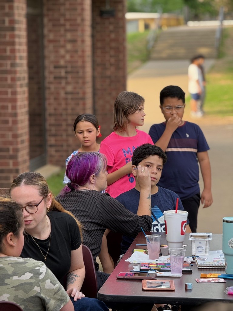 face painting at the celebration of learning