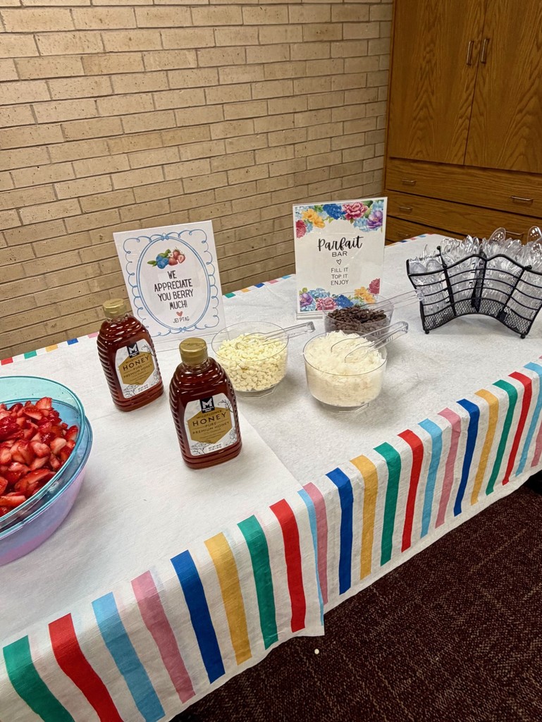 parfait ingredients for Teacher Appreciation