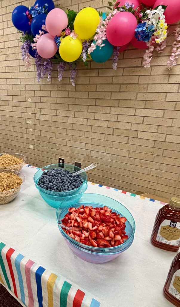 parfait ingredients for Teacher Appreciation