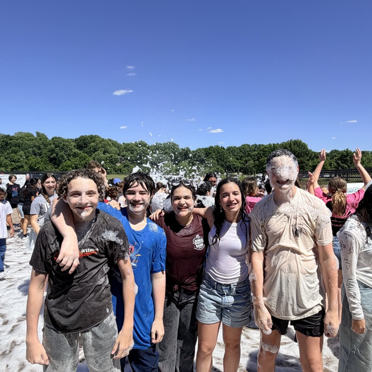 students enjoying bubbles 