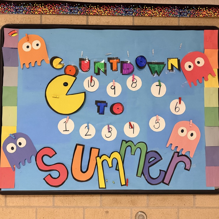 pac man inspired bulletin board 