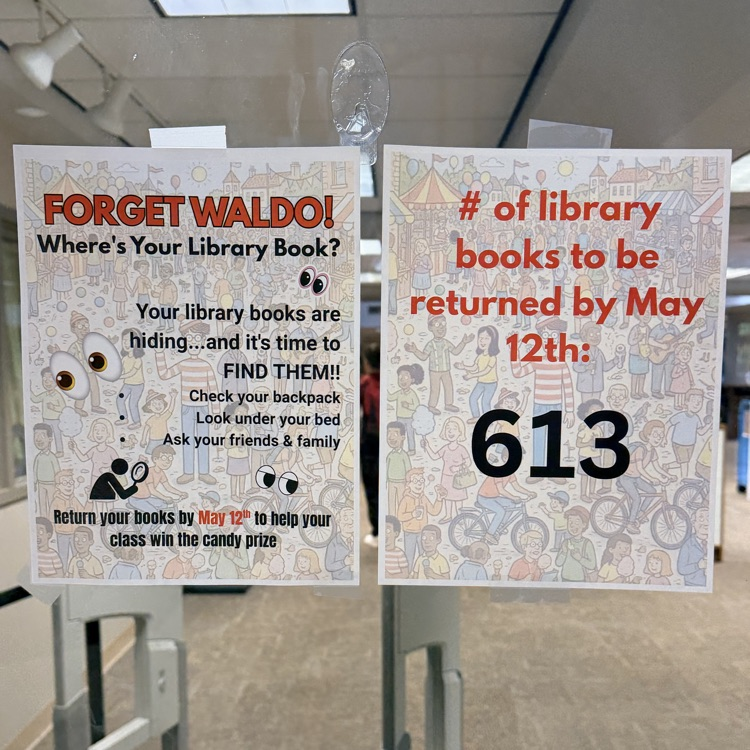 library book return fliers 