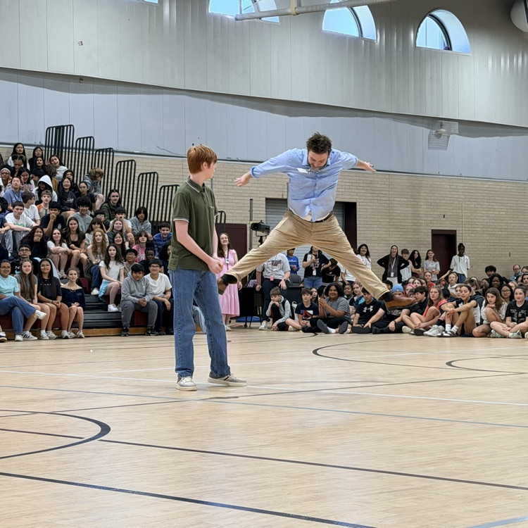 Mr Rose doing a tow touch 