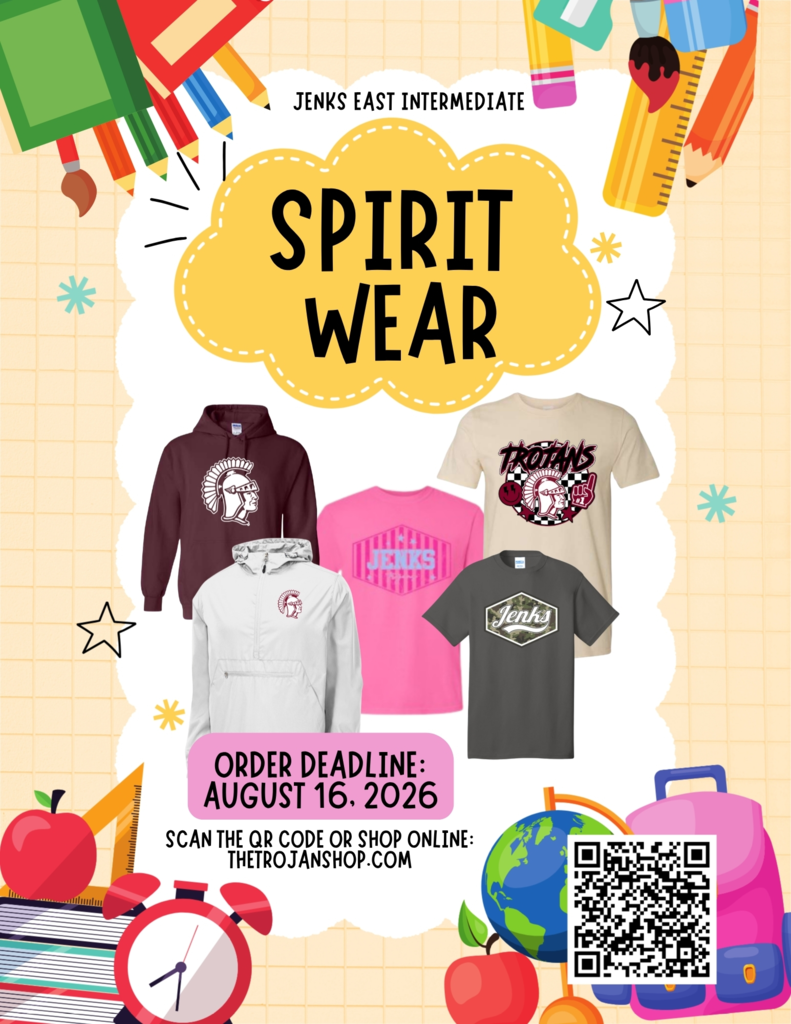 spirit wear flyer with QR code