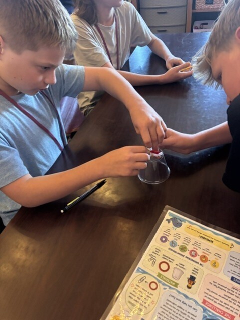 students working together at a table