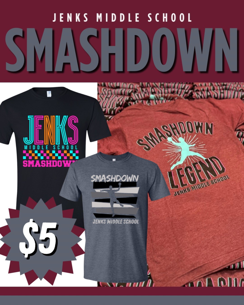 smashdown shirt design flier