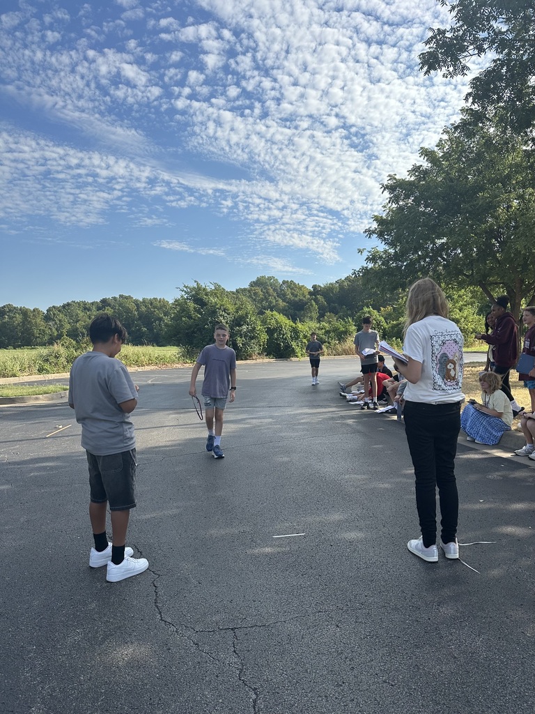 students outside