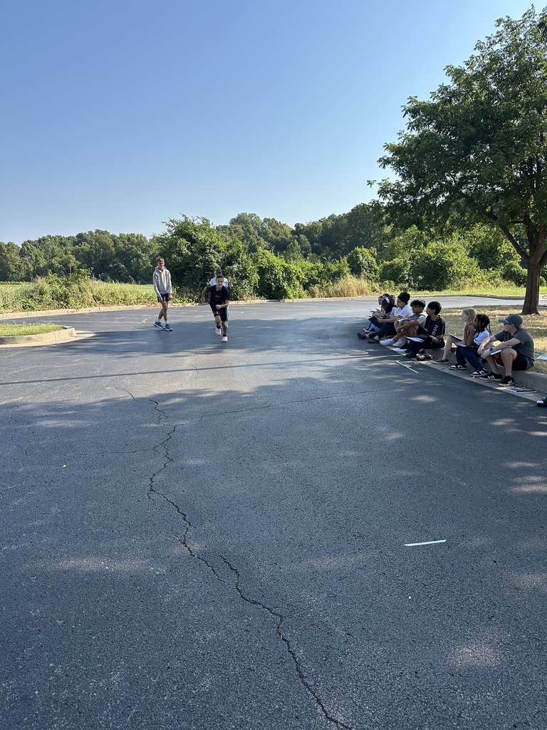students outside