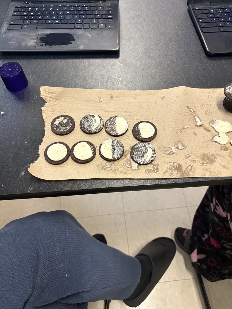 oreos as moon phases