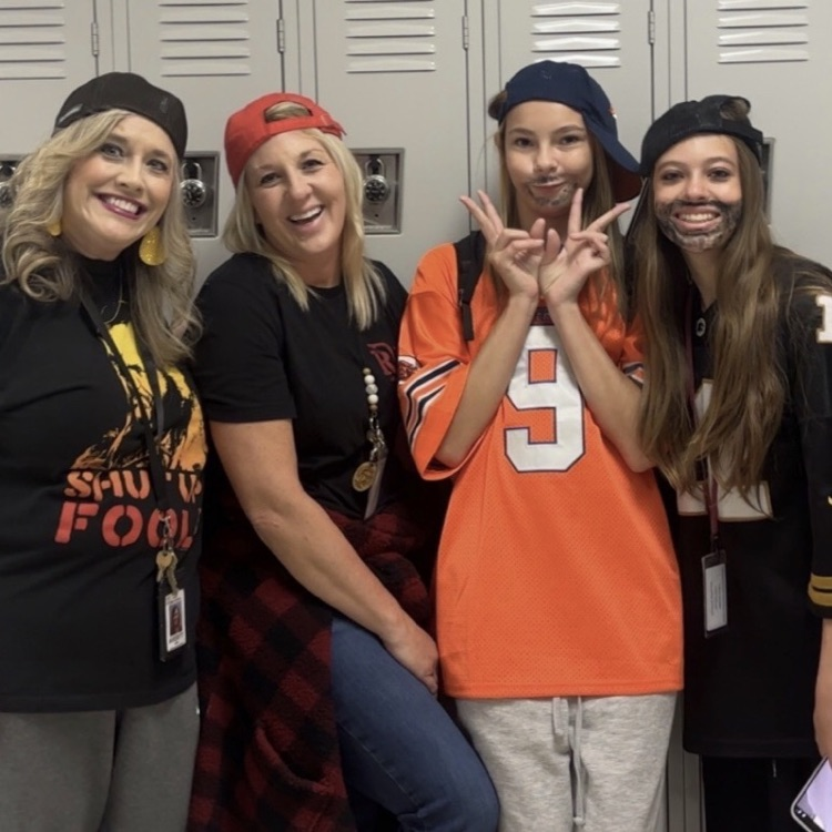 two teachers and two students for spirit day number three