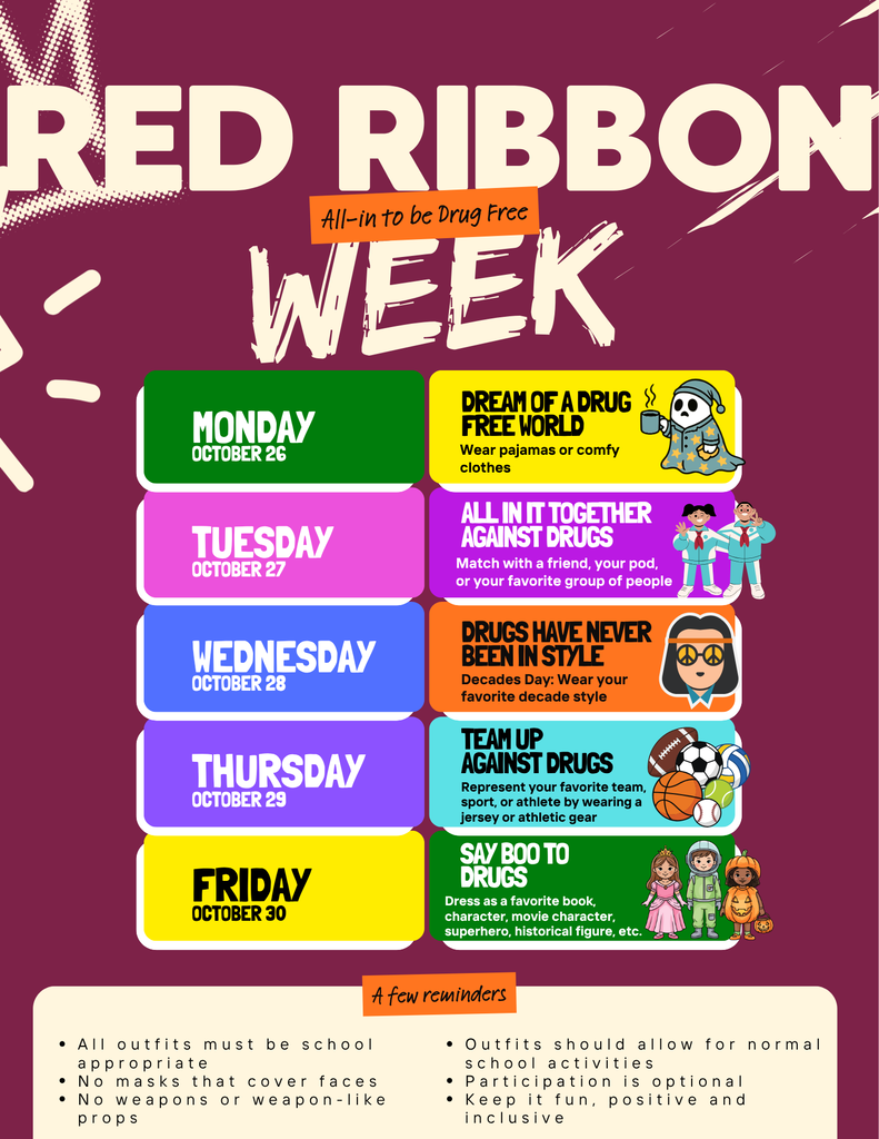 red ribbon week flyer